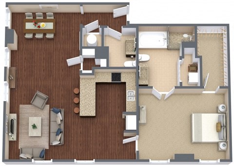 Soho 7 Floor Plan at Metro67, Tennessee, 38103